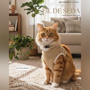 Fil De Seda Pet Collars and Sweaters
